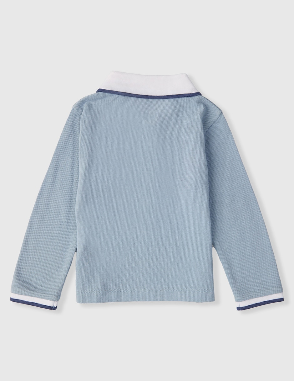 Playera tipo polo de algodón para niño 2