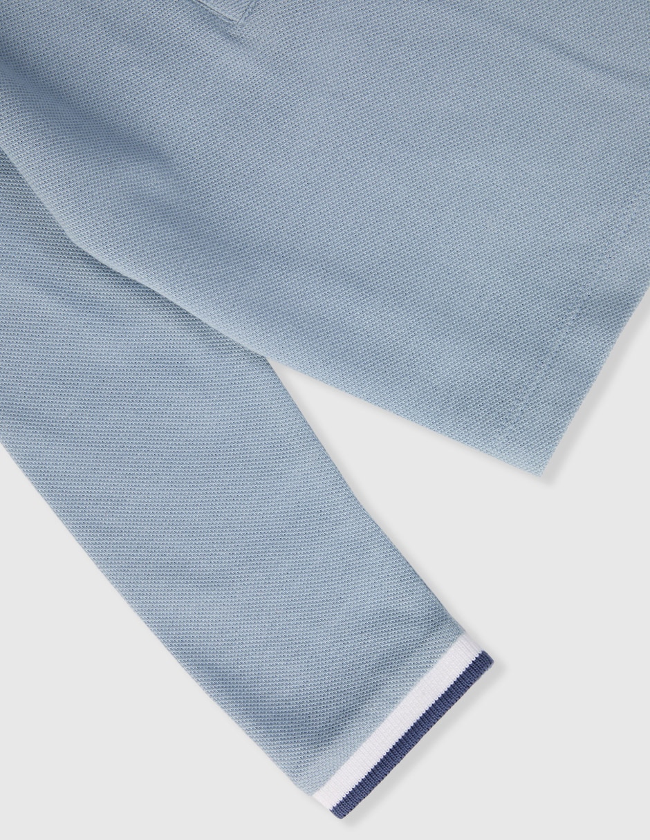 Playera tipo polo de algodón para niño 4