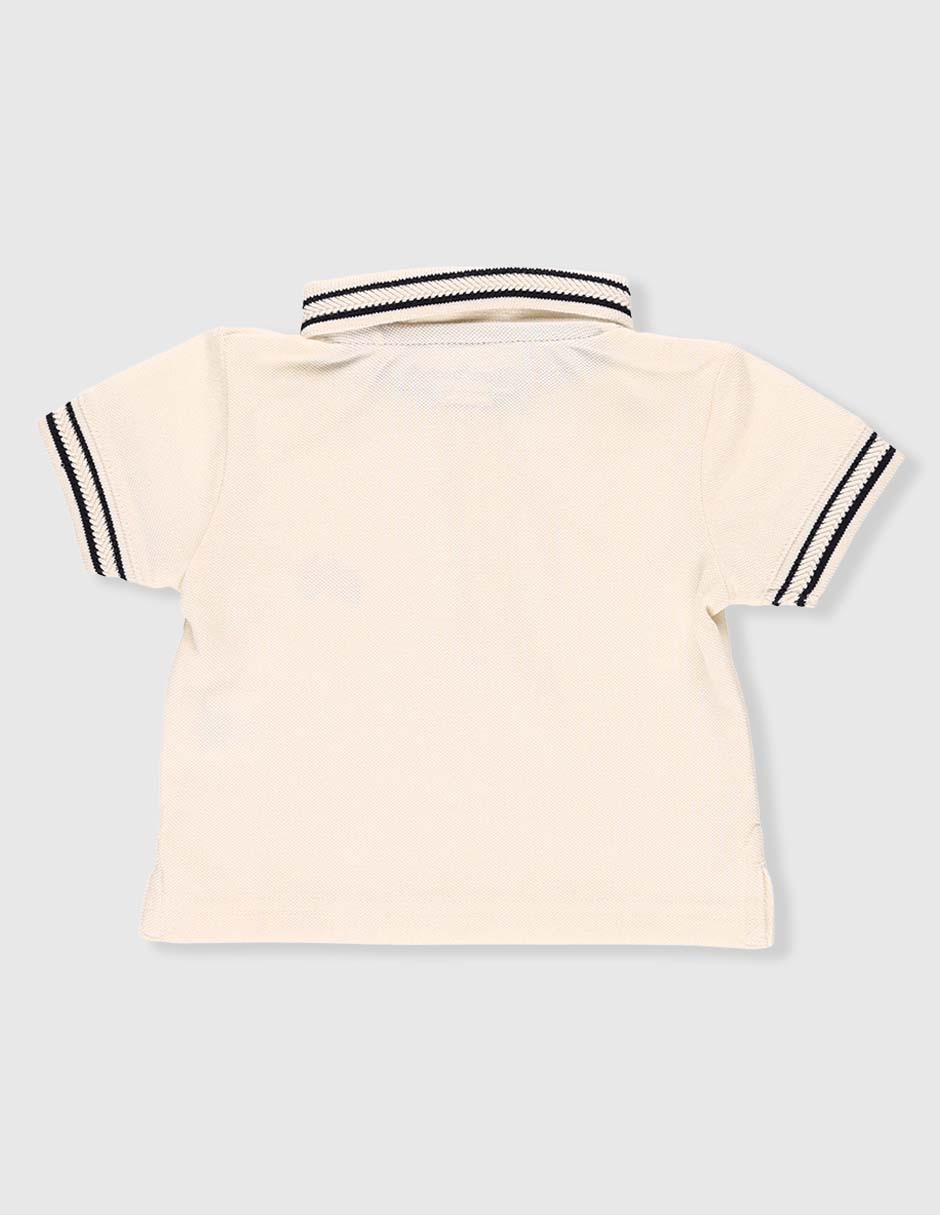 Playera tipo polo de algodón para bebé niño 2
