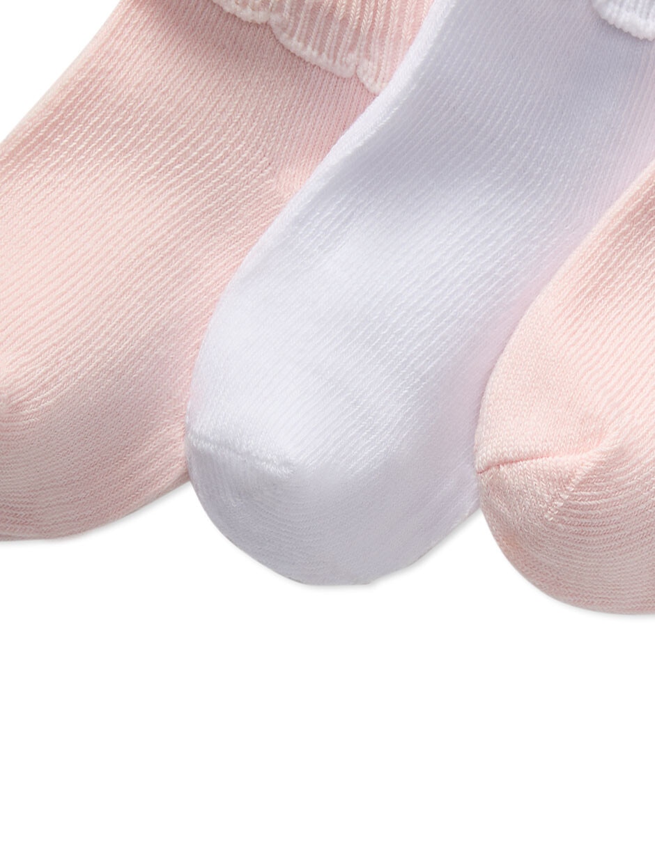 Set tobillo de algodón para niña 3 pares 2