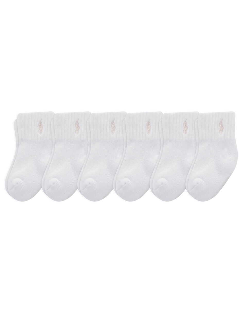 Set tobillo de algodón para niña 6 pares