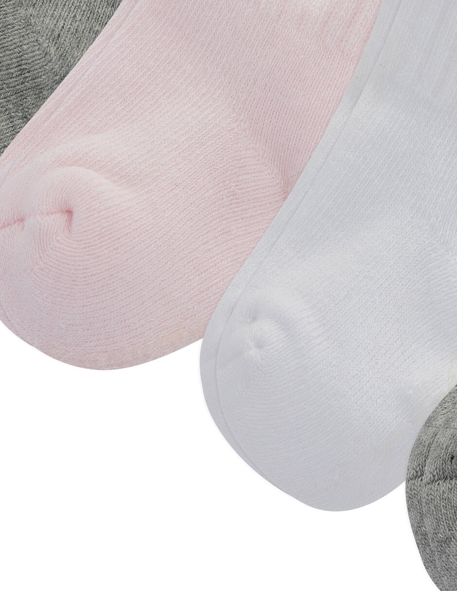 Set de calcetín de algodón para bebé niña 6 pares 2