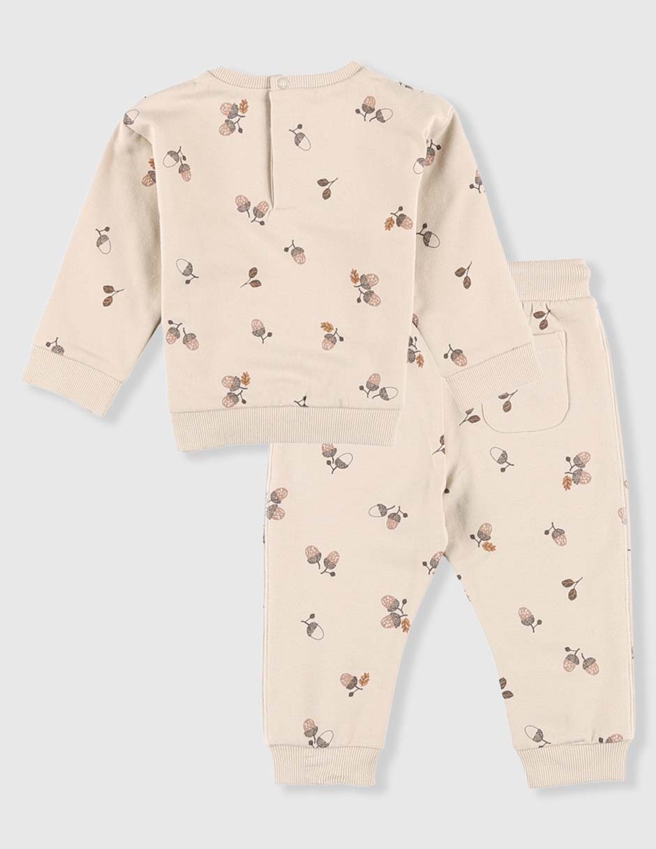 Conjunto pants de algodón para bebé niña 2