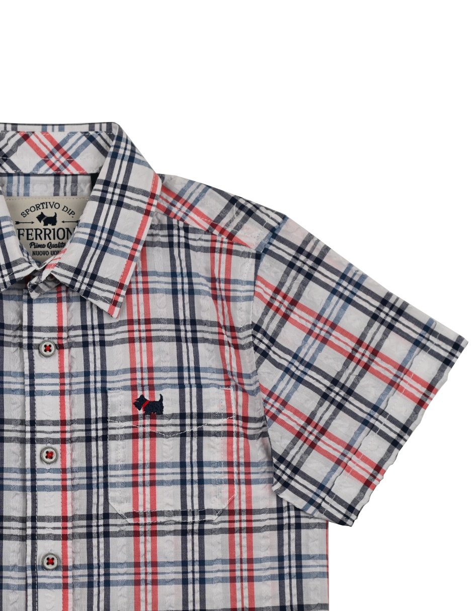 Camisa casual Leire de algodón manga corta para niño 3