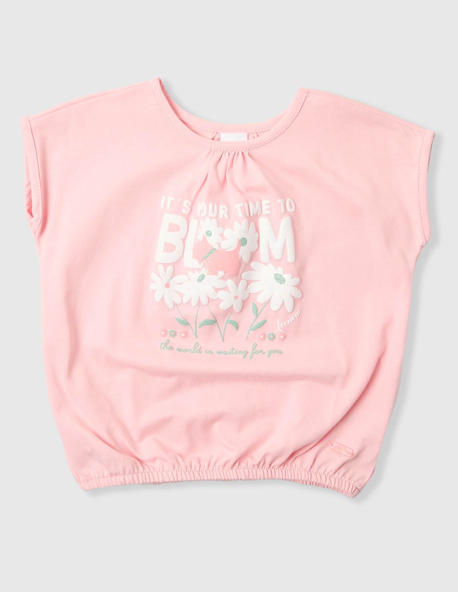 Playera Madelie manga corta para bebé niña
