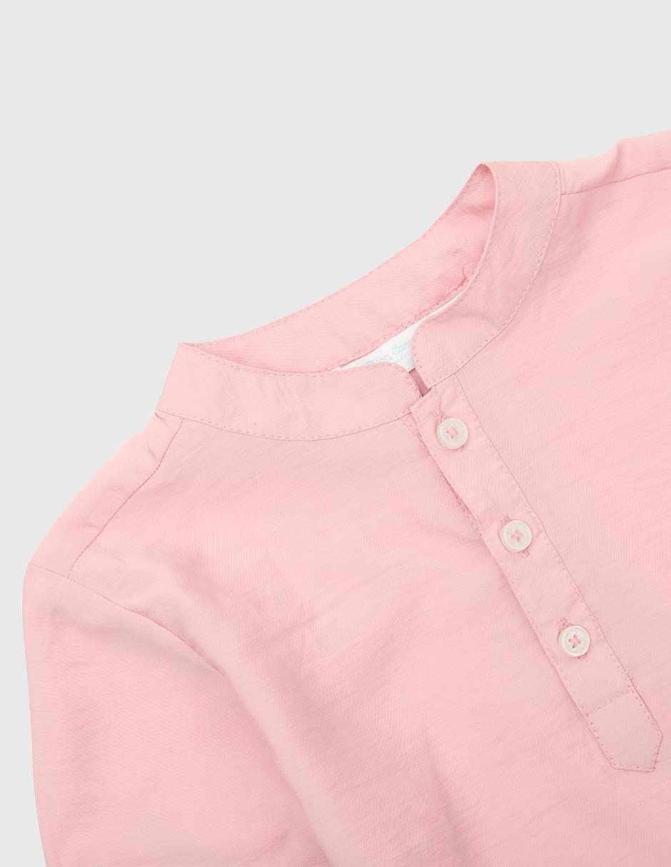 Camisa casual de algodón manga larga para niño 3