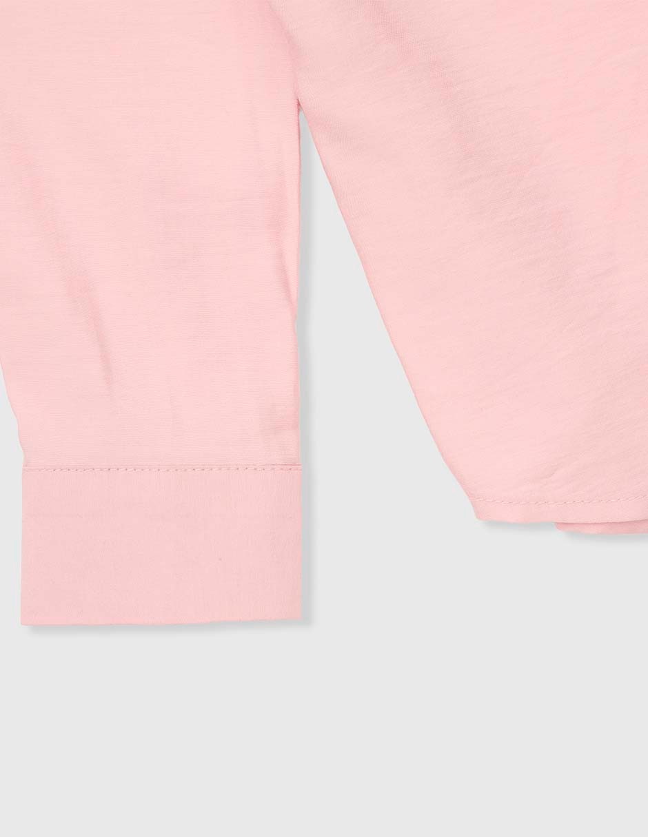 Camisa casual de algodón manga larga para niño 4