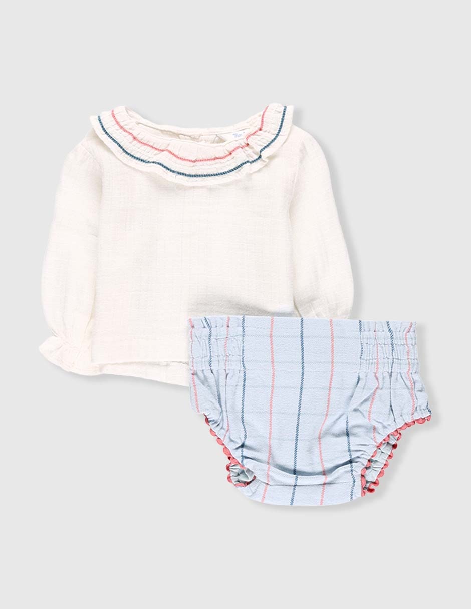 Conjunto de algodón para niña Conjunto de algodón para niña