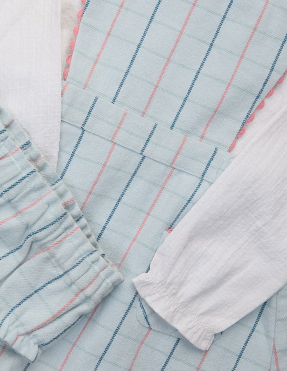Conjunto de algodón para bebé niña 9