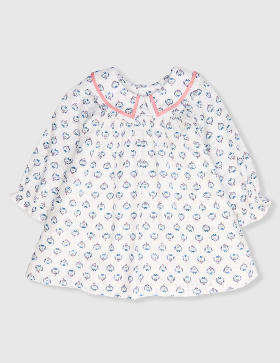 Vestido manga volantes para bebé niña Vestido manga volantes para bebé niña