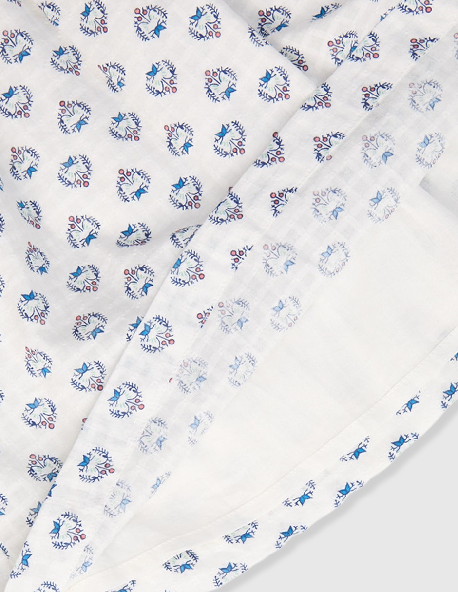Vestido manga volantes para bebé niña 4