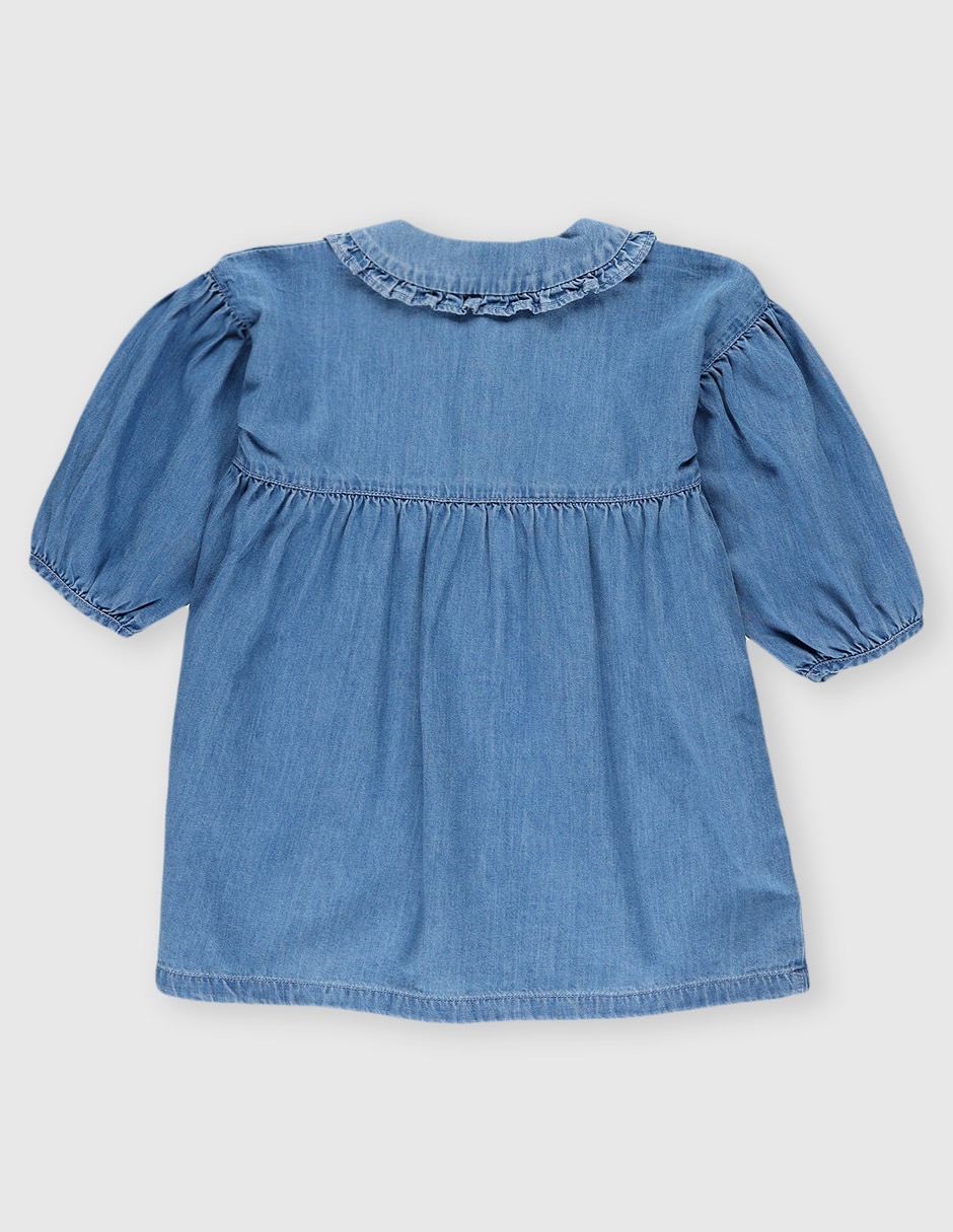 Vestido manga globo para bebé niña 2