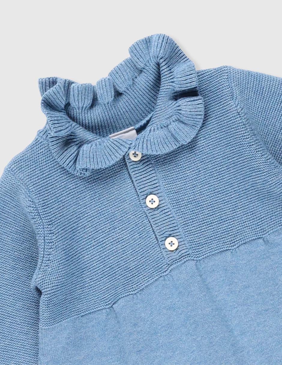 Vestido manga larga para bebé niña 4
