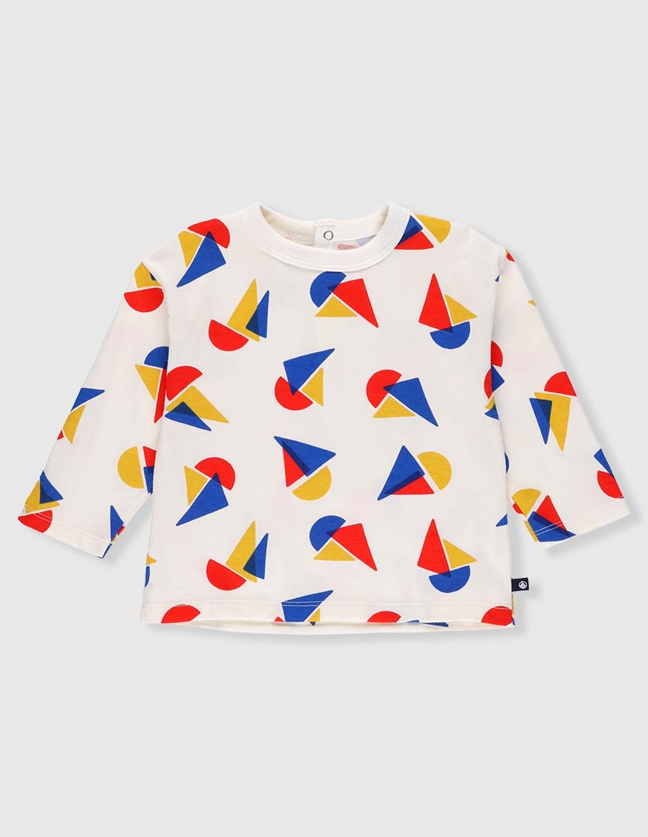 Playera manga larga para bebé niño Playera manga larga para bebé niño