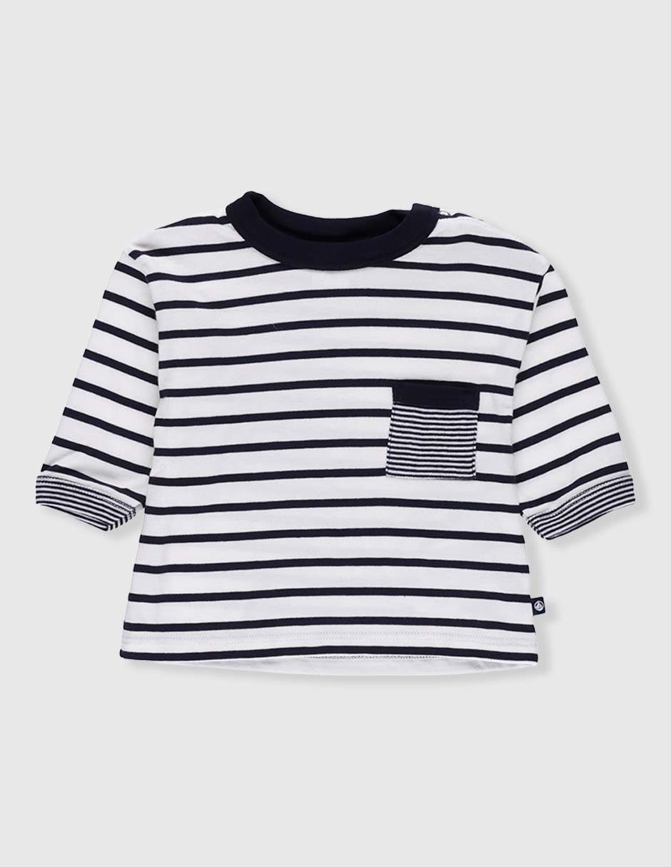 Playera manga larga para bebé niño Playera manga larga para bebé niño
