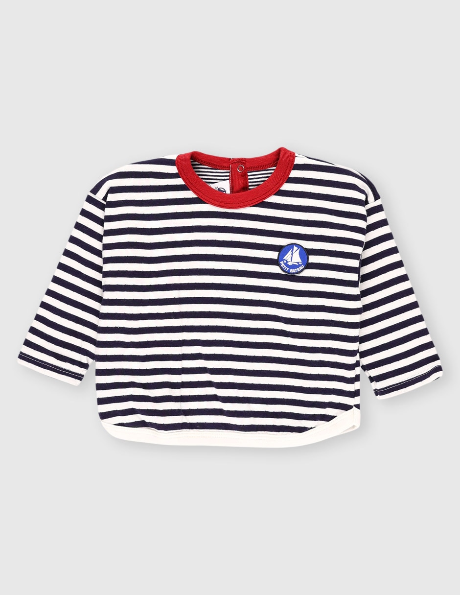 Playera manga larga para bebé unisex