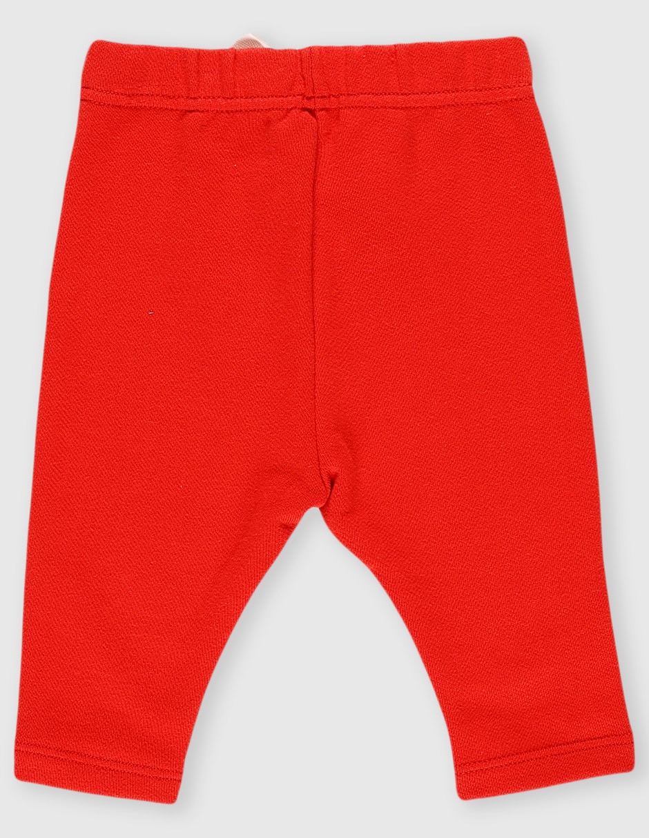 PANTS PETIT BATEAU A0EJB, 3 AÑOS, ROJO