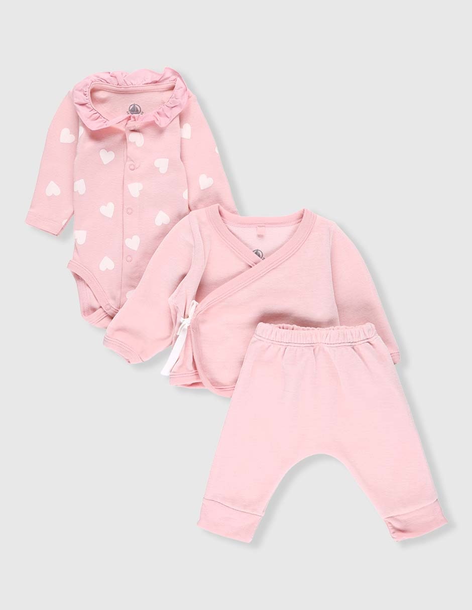 Conjunto de algodón para bebé niña Conjunto de algodón para bebé niña