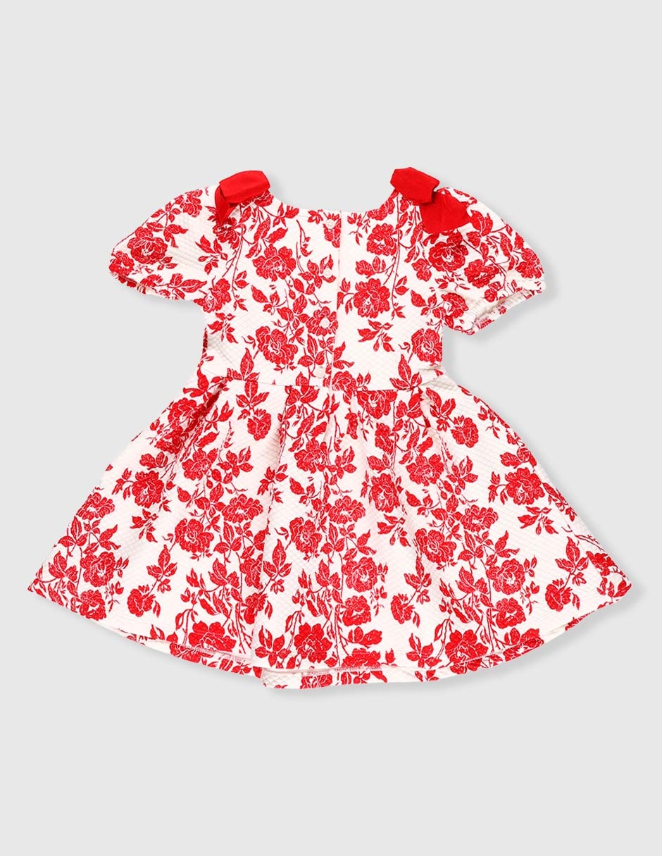 Vestido manga globo para bebé niña 2