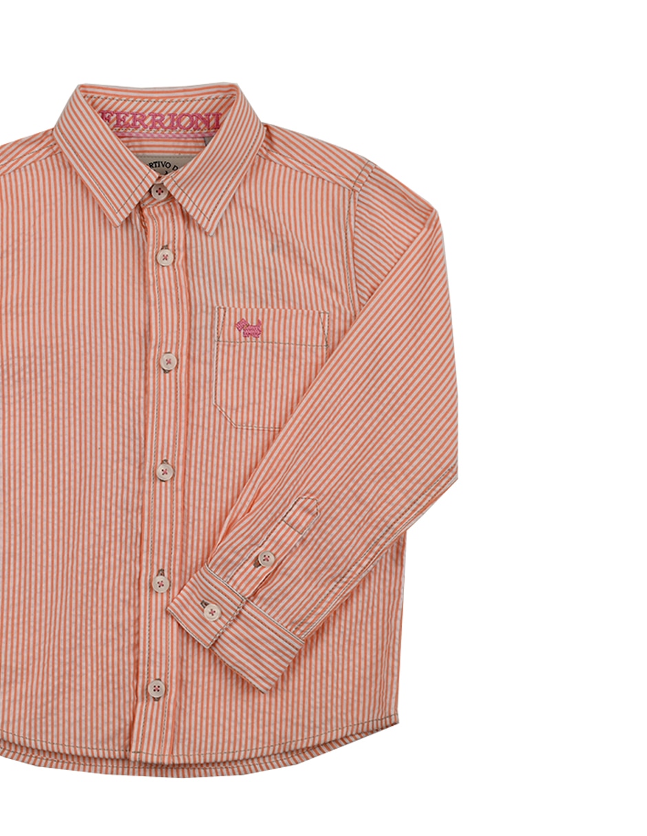 Camisa casual Gerard de algodón manga larga para niño 3