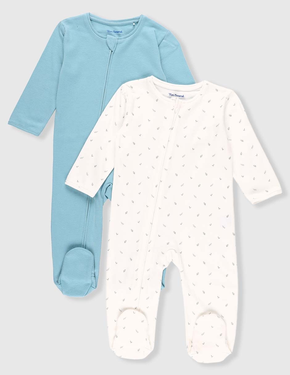 Set de mamelucos de algodón infantil