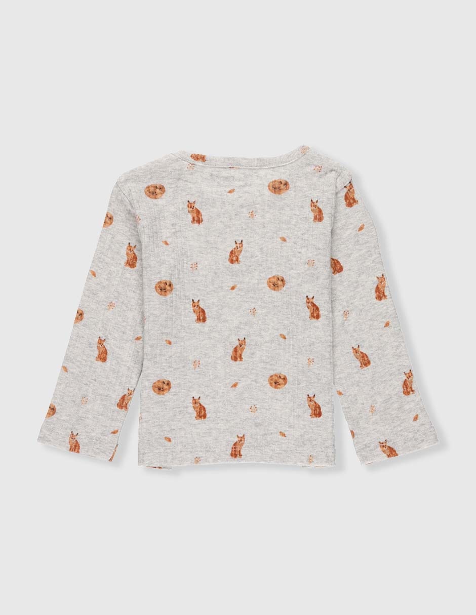 Playera manga larga para bebé unisex 2