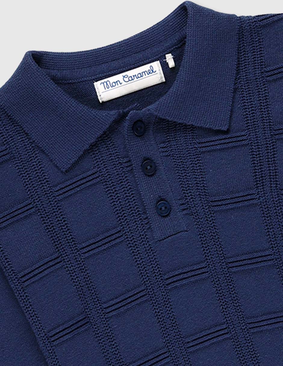 Playera tipo polo de algodón para bebé niño 3