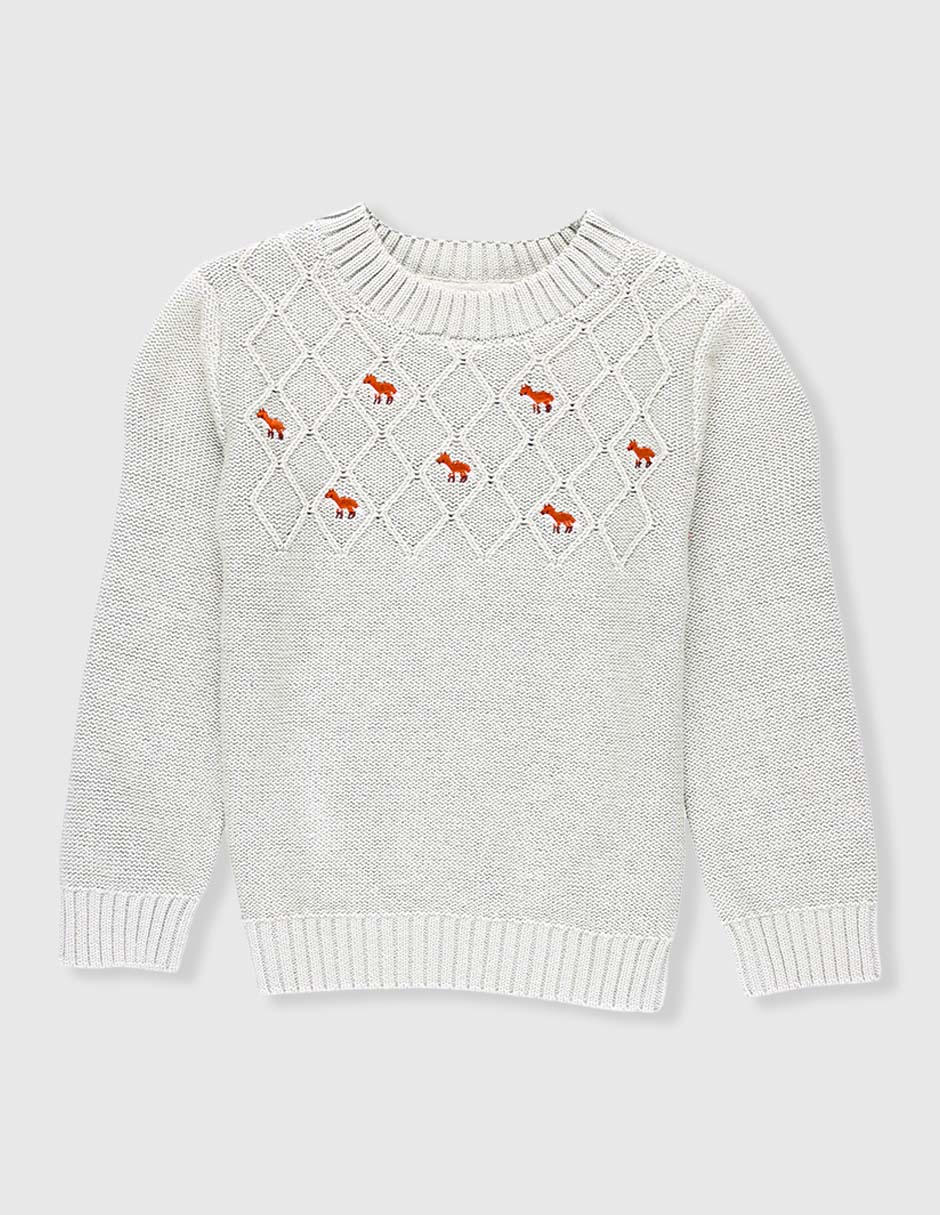 Suéter texturizado para bebé unisex