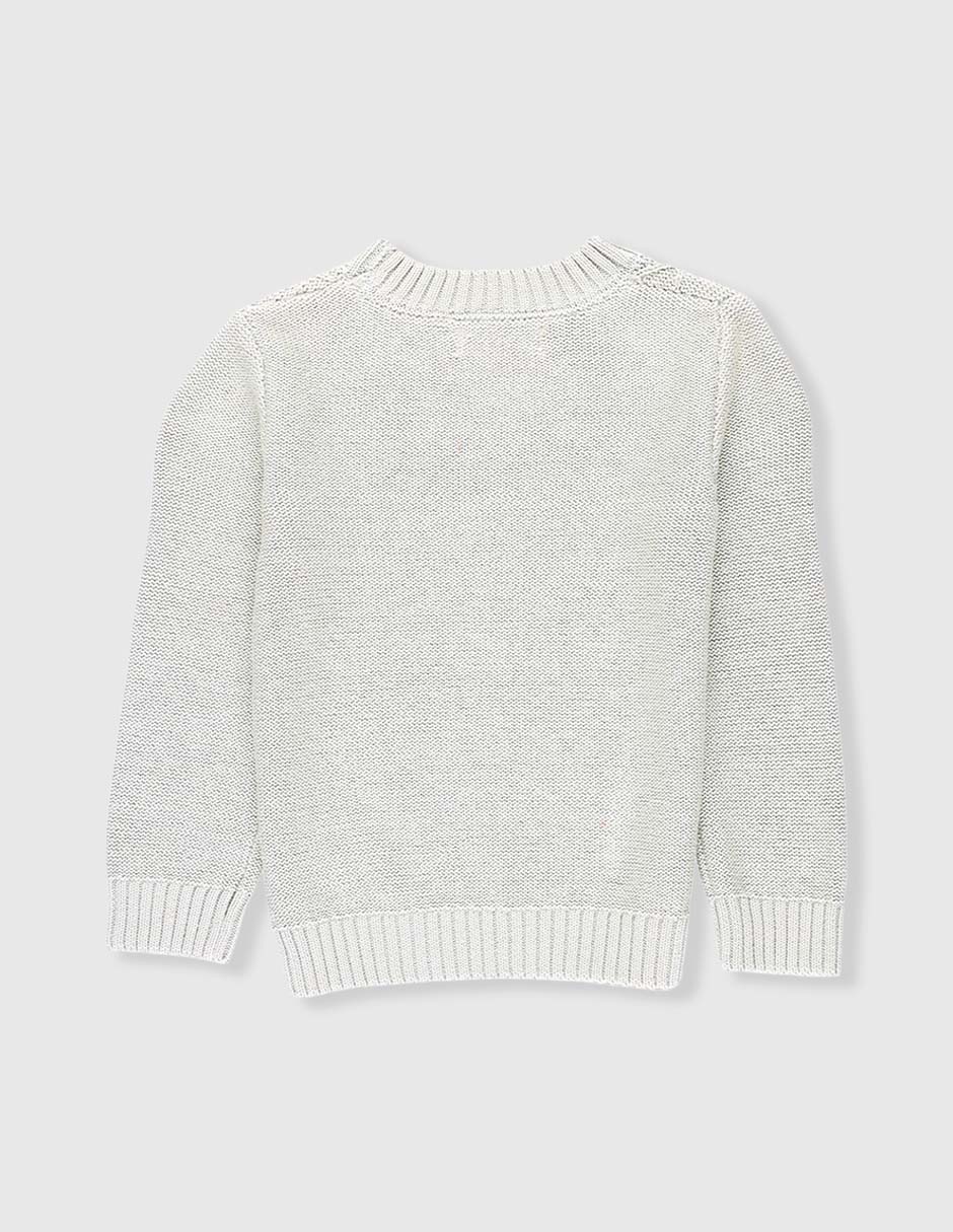 Suéter texturizado para bebé unisex 2