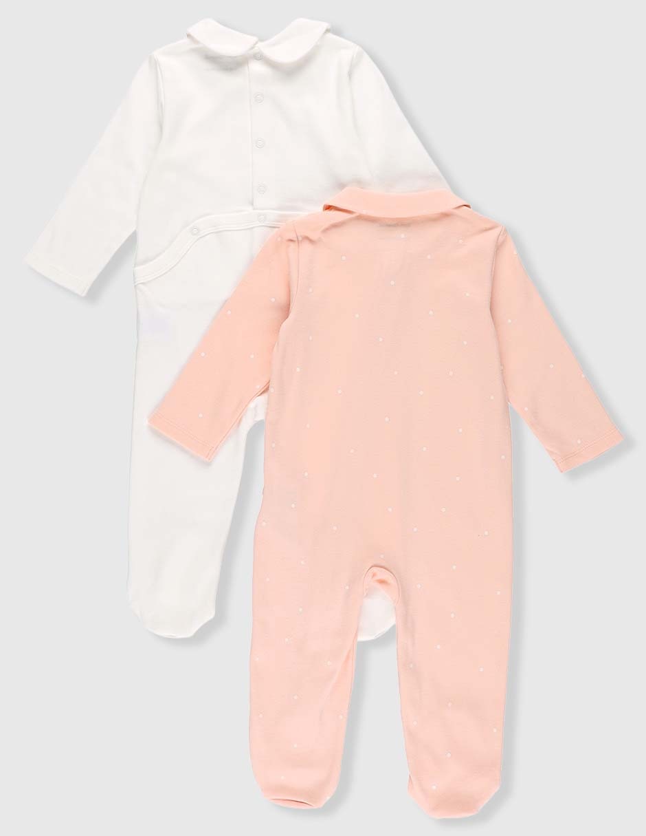 Set de mamelucos de algodón para bebé 2