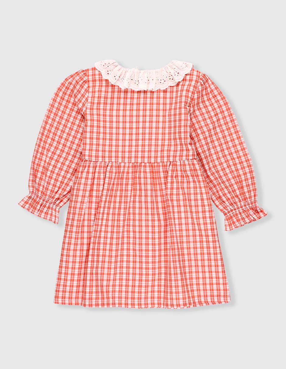Vestido manga globo para niña 2