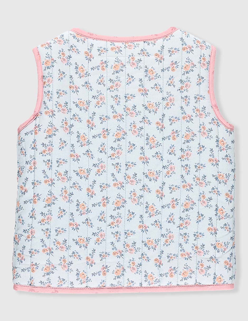 Chaleco con bolsillos para bebé niña 2