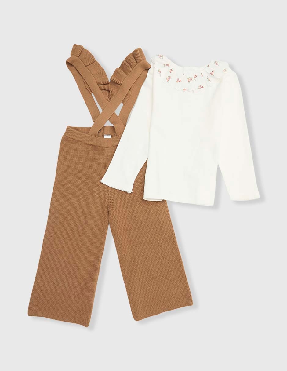 Conjunto de algodón para bebé niña