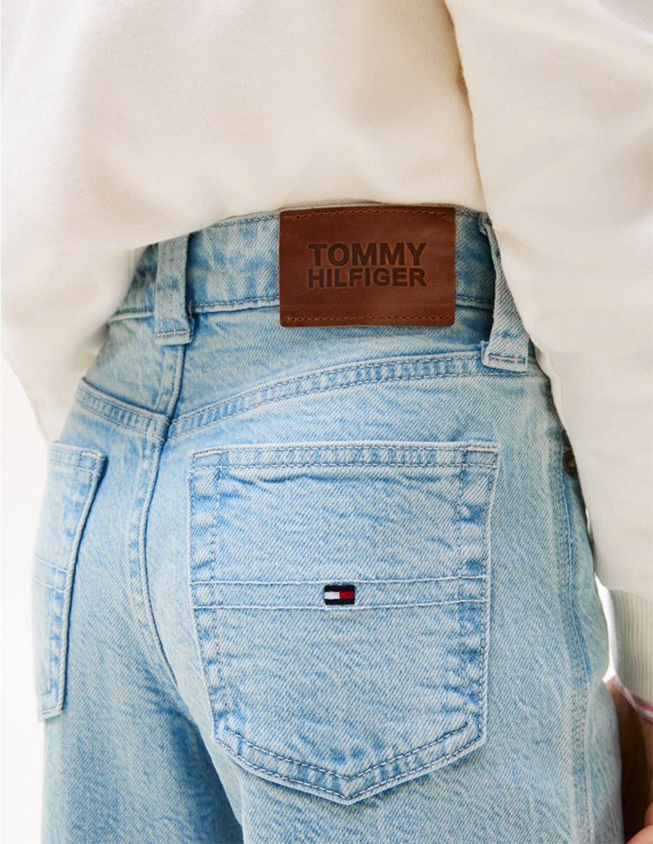 Jeans straight KG0KG08646-1AB lavado claro para niña 2