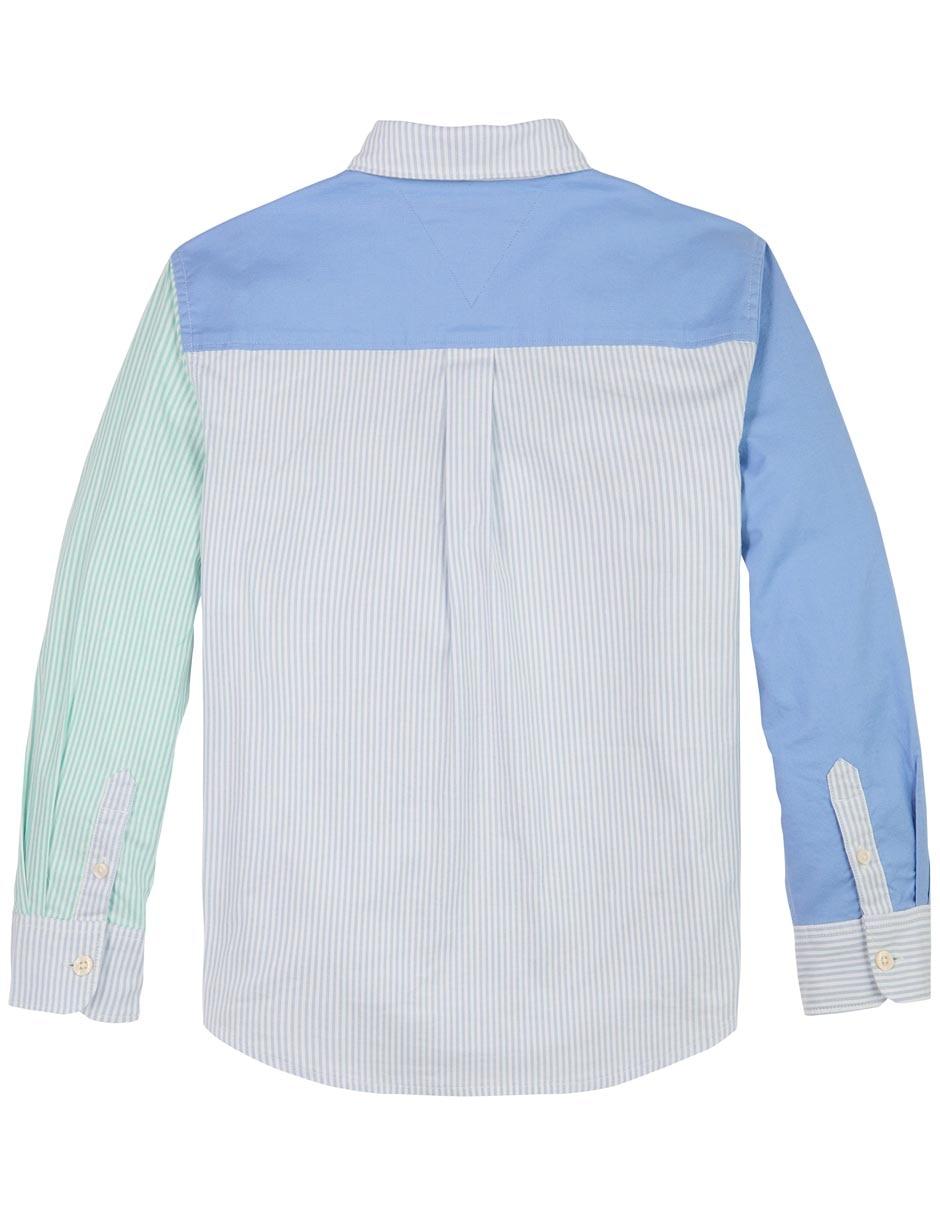 Camisa casual de algodón manga larga para niño 2