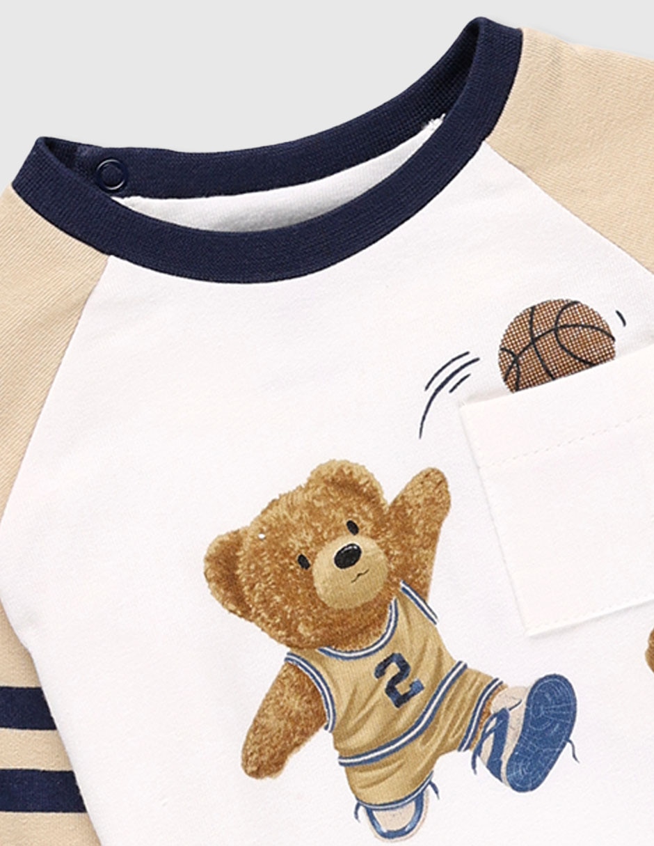 Playera manga larga para bebé niño 3