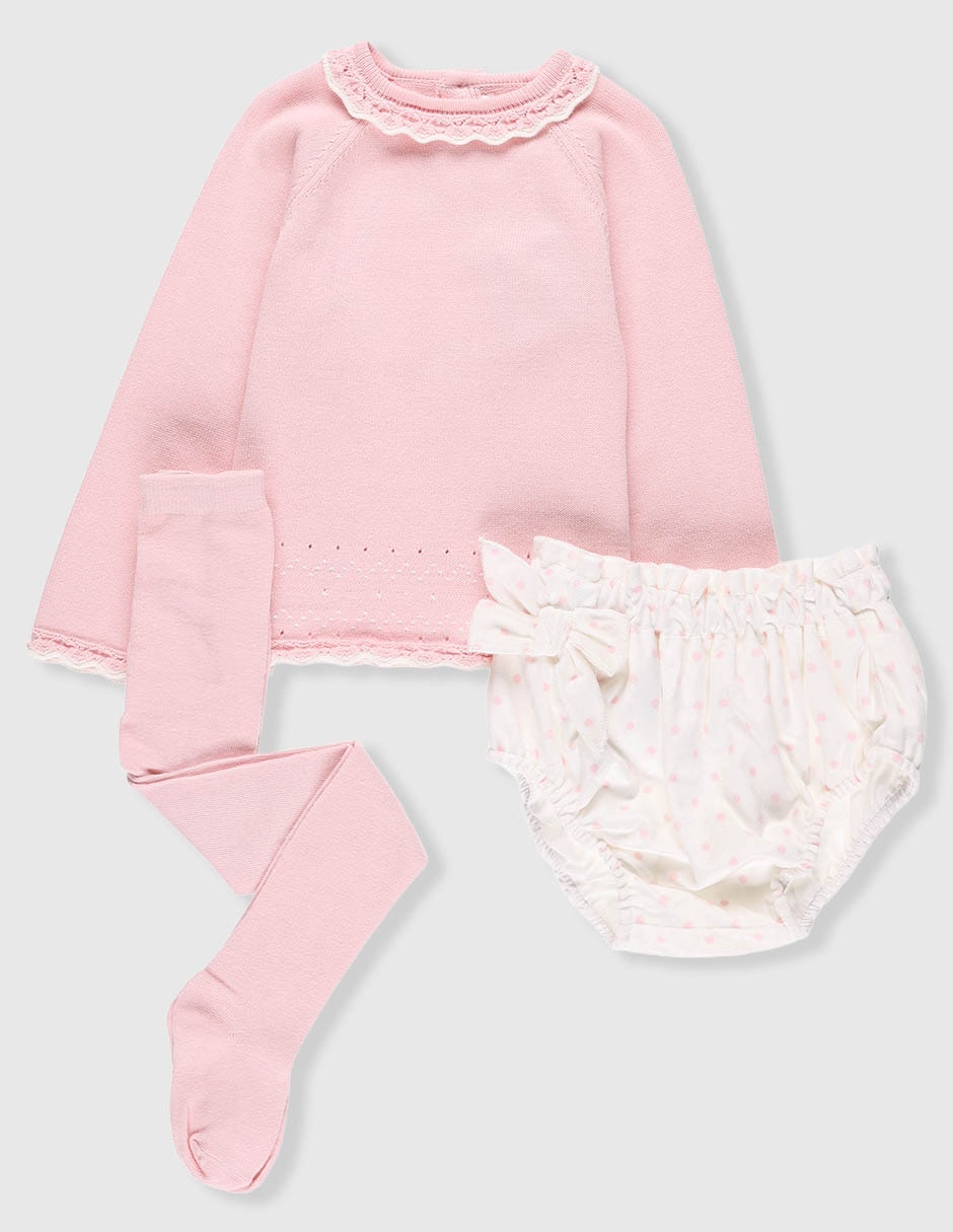 Conjunto de algodón para bebé niña
