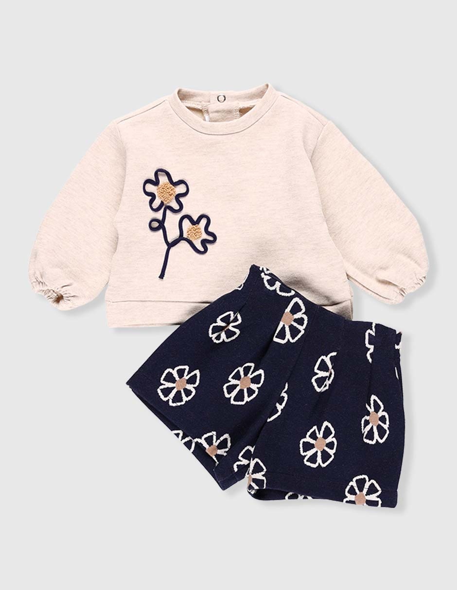 Conjunto de algodón para niña Conjunto de algodón para niña