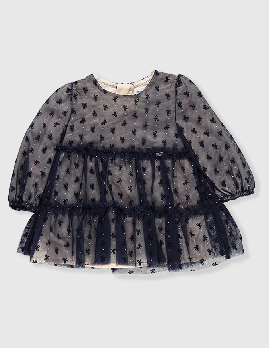 Vestido manga regular para niña Vestido manga regular para niña