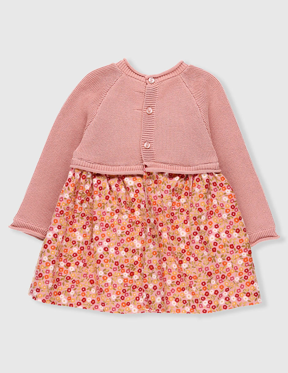 Vestido manga larga para bebé niña 2