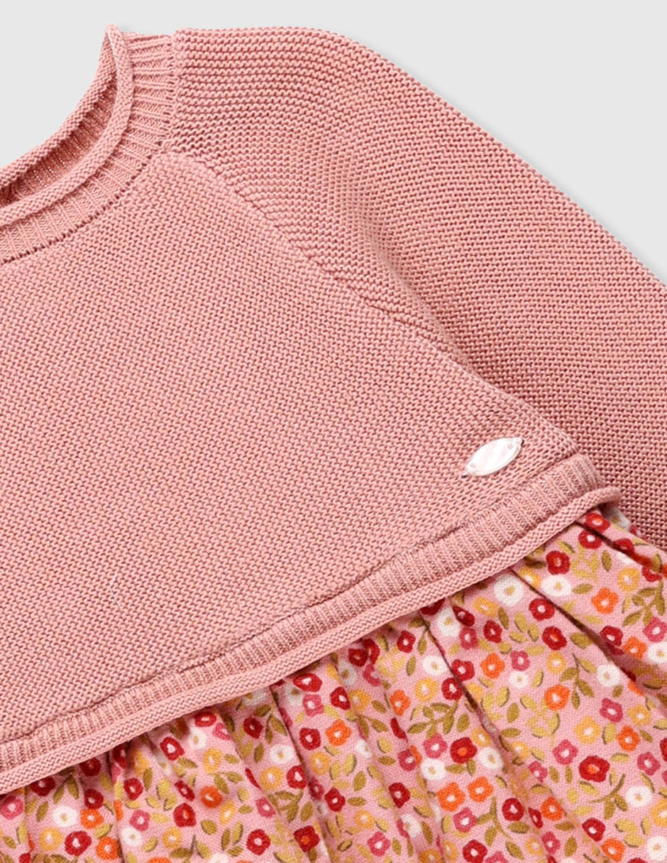 Vestido manga larga para bebé niña 3