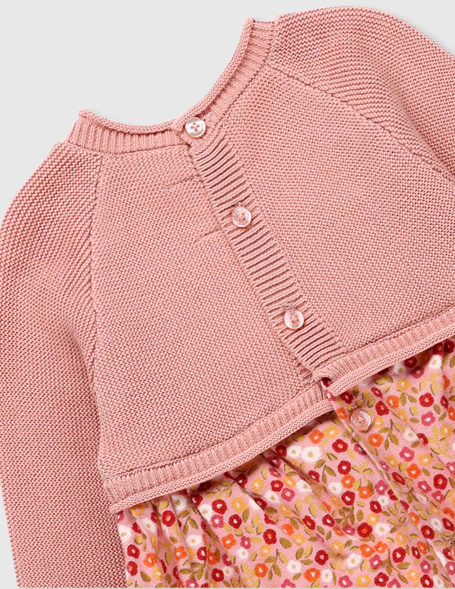 Vestido manga larga para bebé niña 4