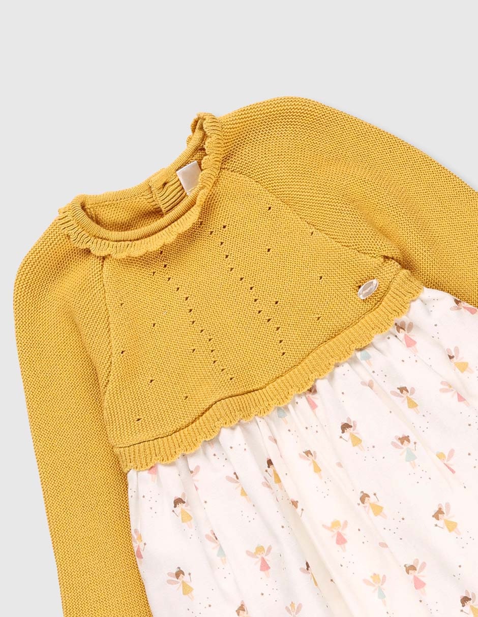 Vestido manga regular para bebé niña 3