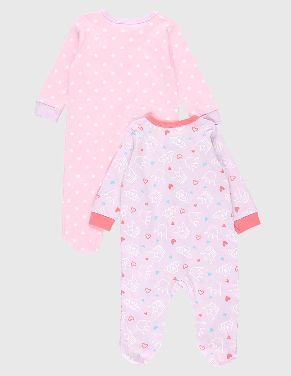 Set de mamelucos de algodón para bebé niña 2