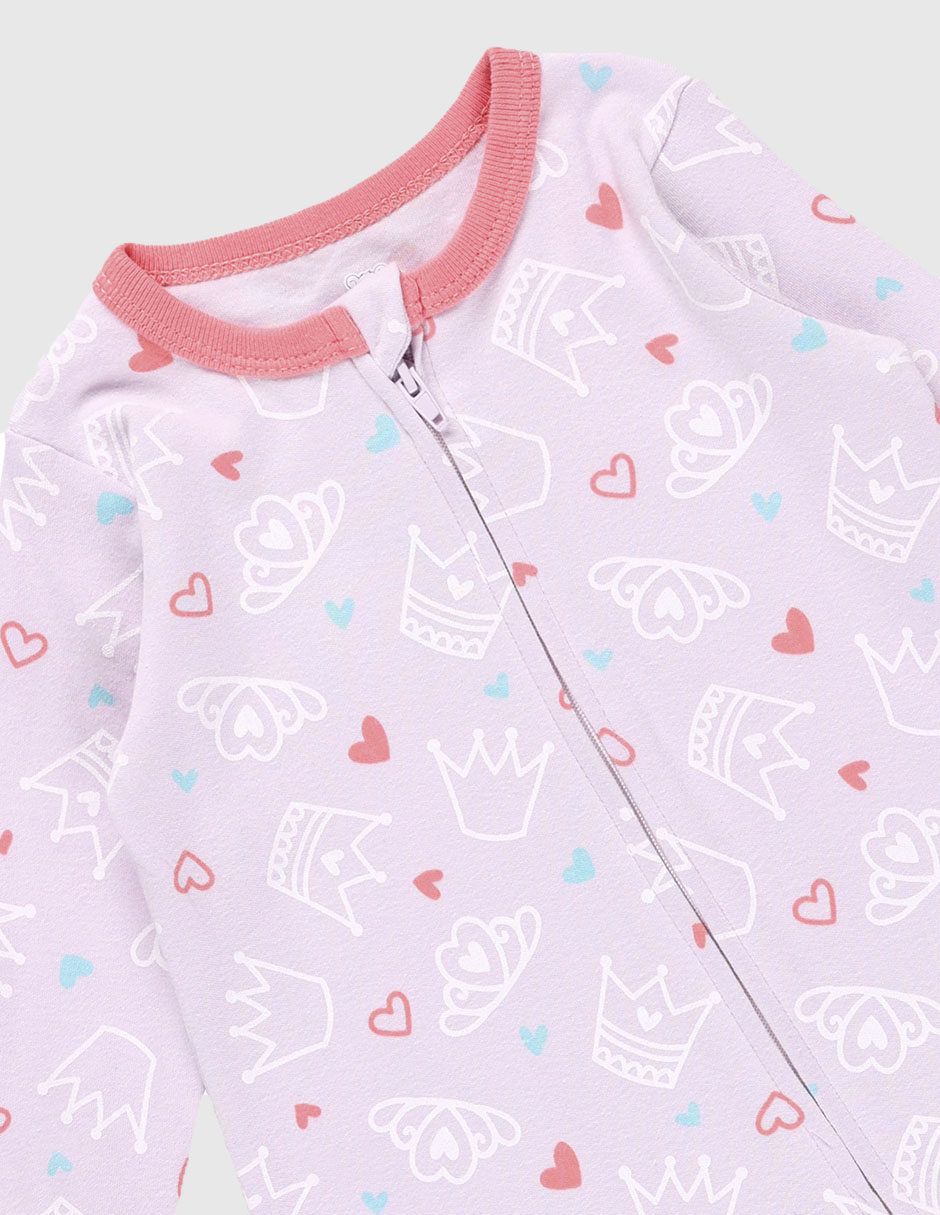 Set de mamelucos de algodón para bebé niña 4