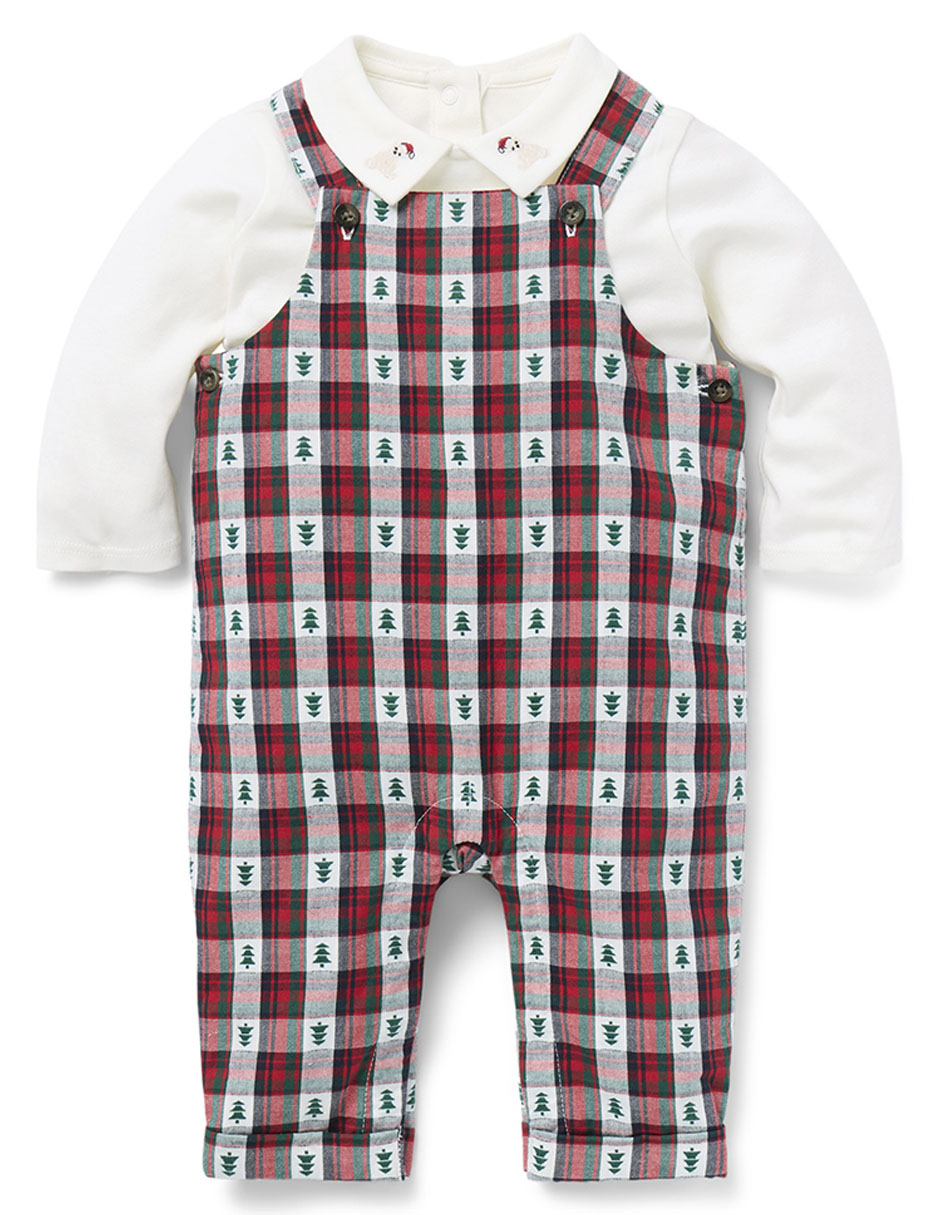 Conjunto navideño de algodón para niño 1