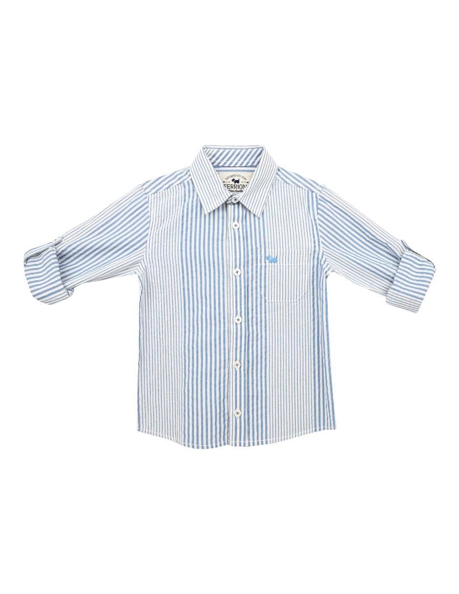 Camisa casual Jurien de algodón manga larga para niño Camisa casual Jurien de algodón manga larga para niño