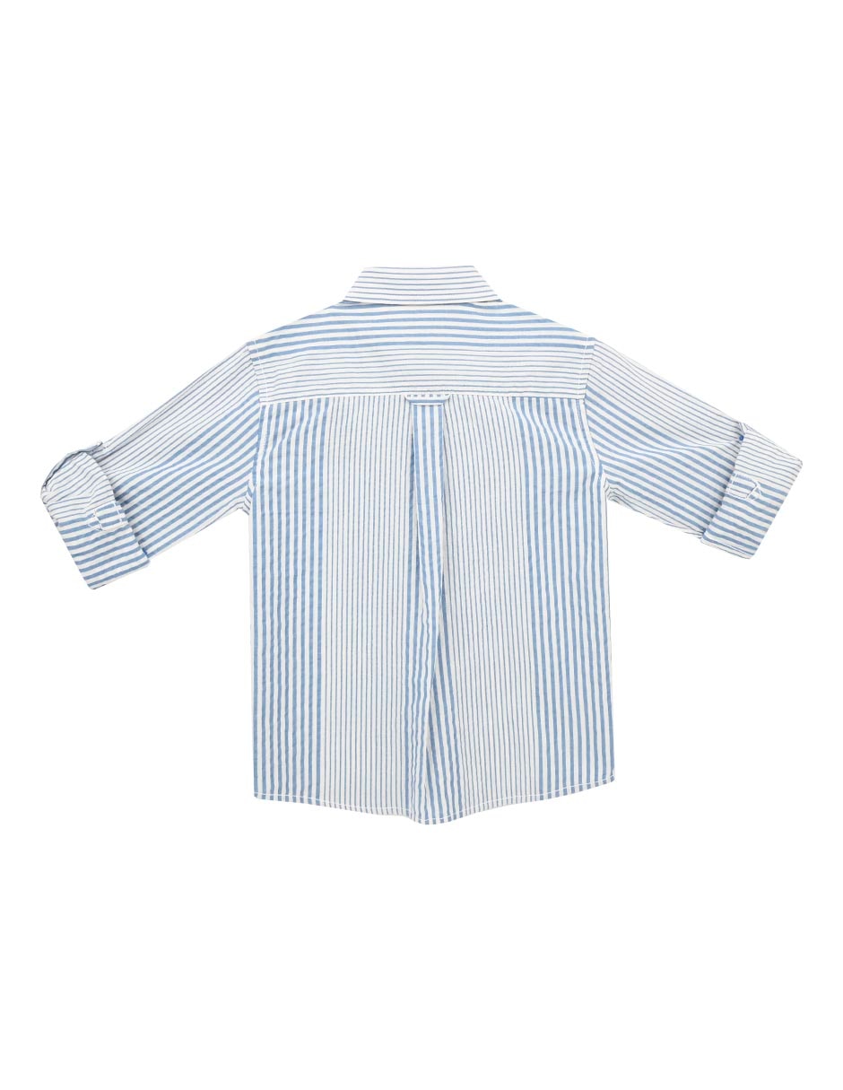 Camisa casual Jurien de algodón manga larga para niño 2
