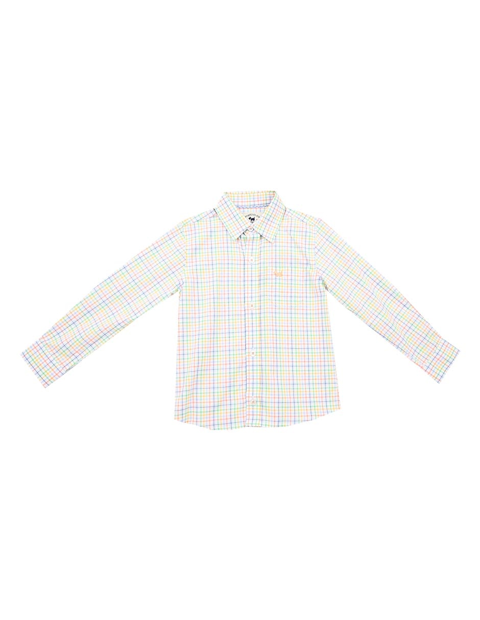 Camisa casual Blaine de algodón manga larga para niño Camisa casual Blaine de algodón manga larga para niño