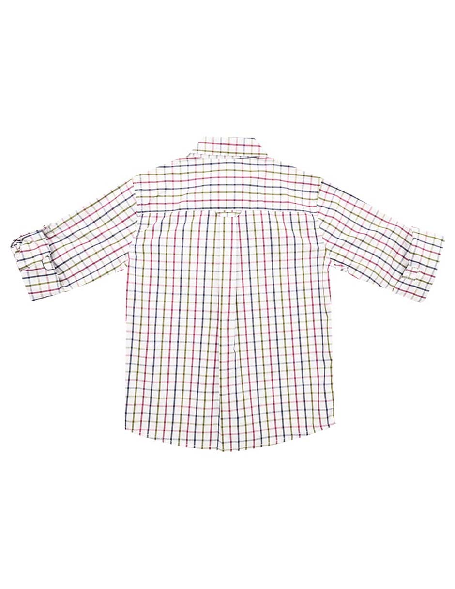 Camisa casual Zigola de algodón manga larga para niño 2